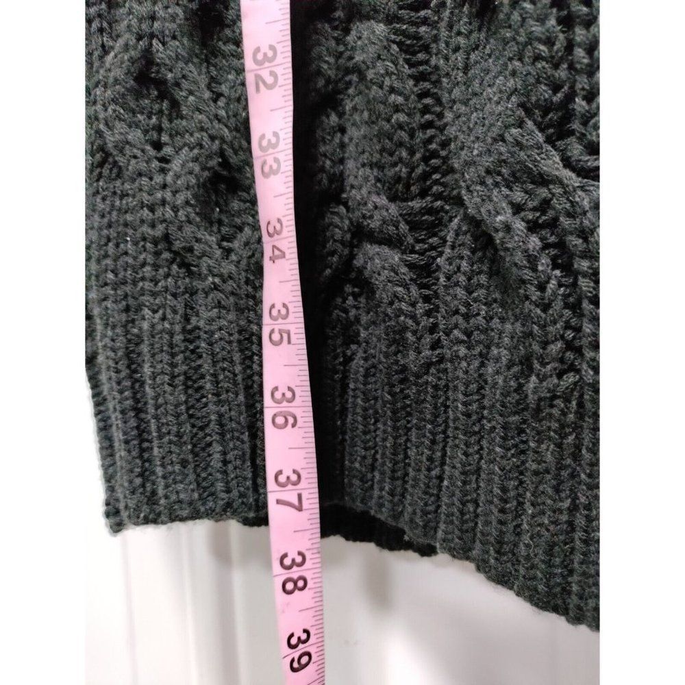 Herra Collection Black Chunky Cable Knit Dress M - Picture 6 of 9